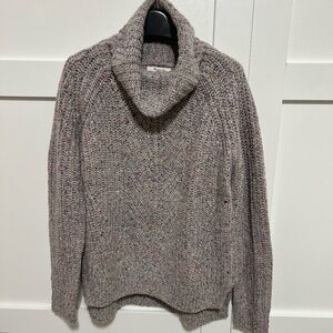 Madewell Women’s Silk & Wool Gray Turtleneck Long-Sleeve Sweater Small